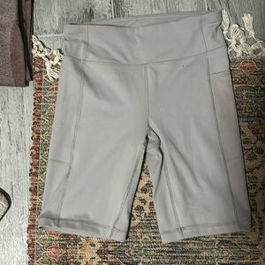 Nine W. active grey gym shorts with a size M